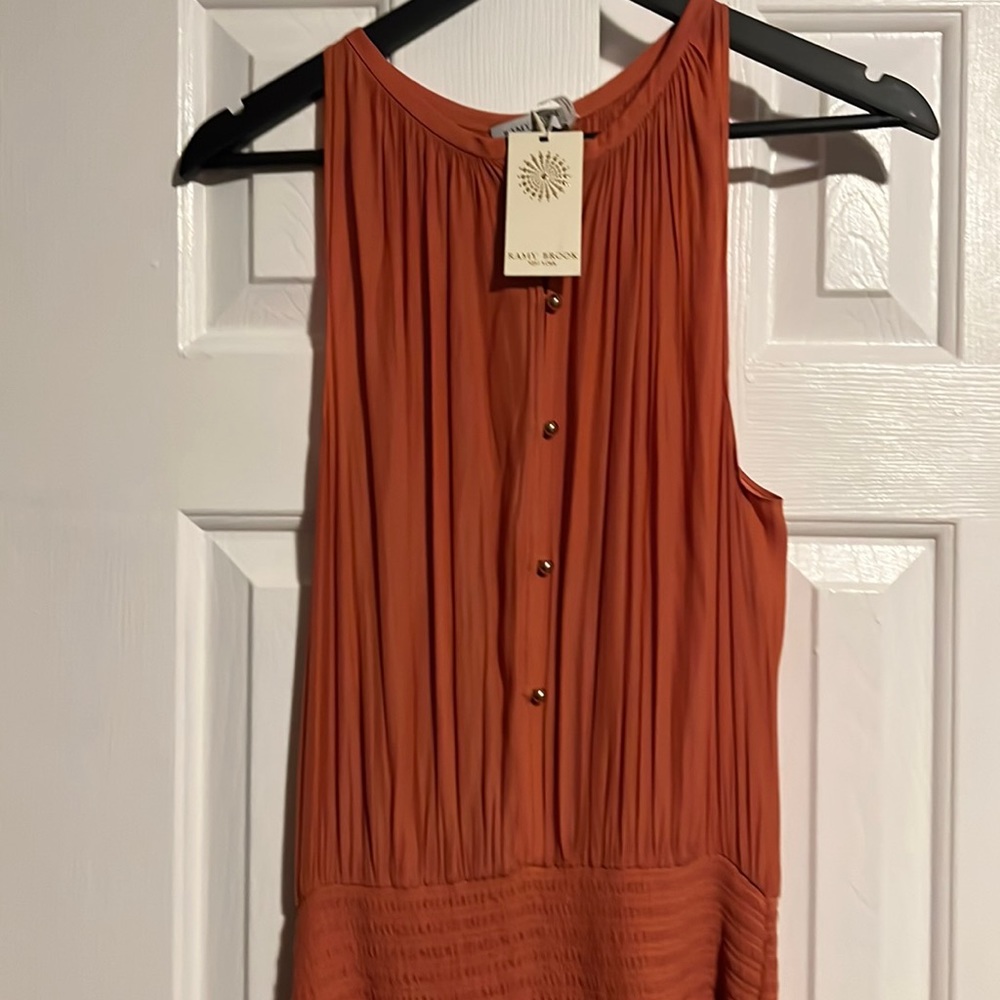 Ramy Brook Orange Sleeveless Dress